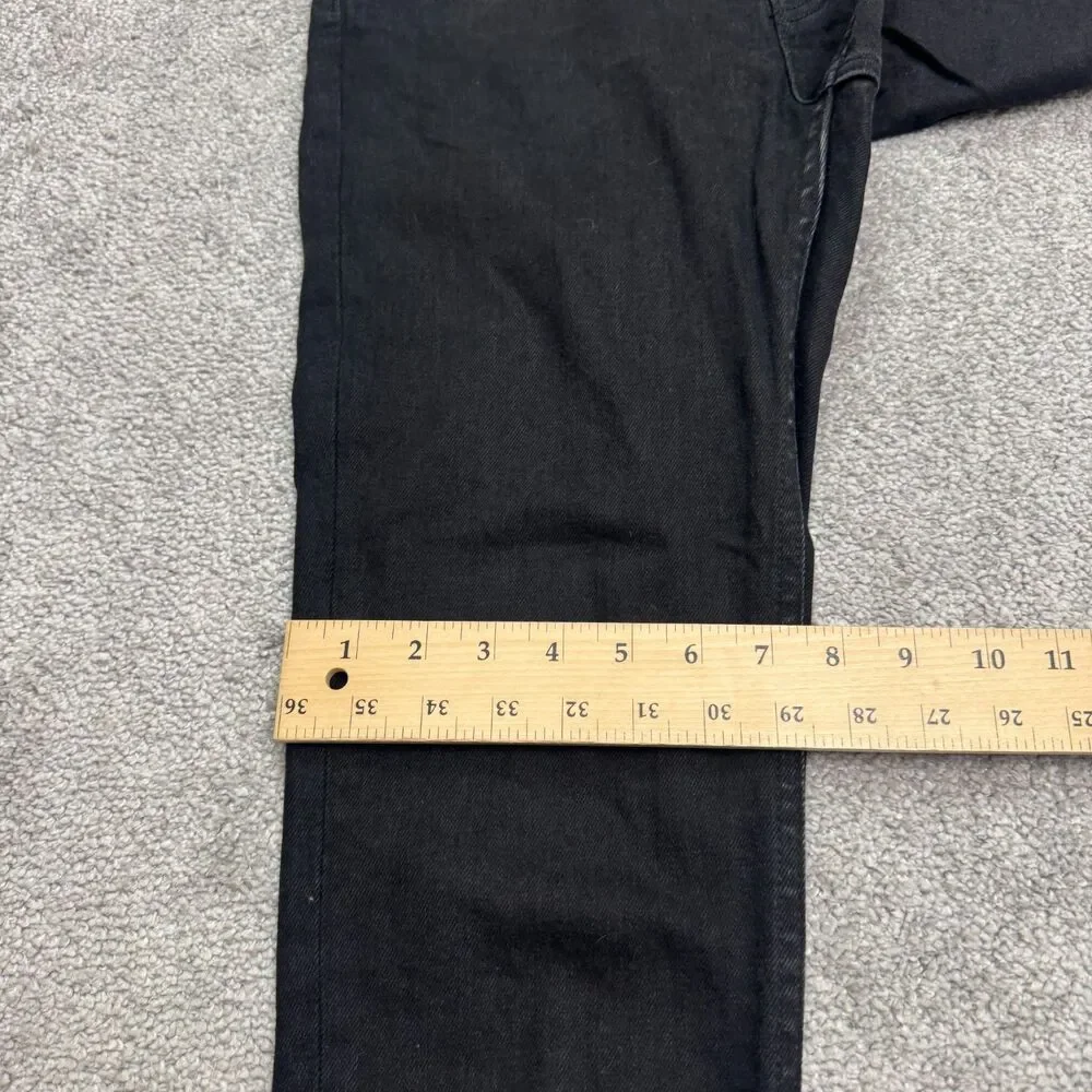 Everlane The High Rise Straight Leg Denim Jeans Mens 28 Regular Black Dark Wash